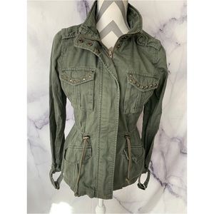 Robin green military jacket Sz S studded